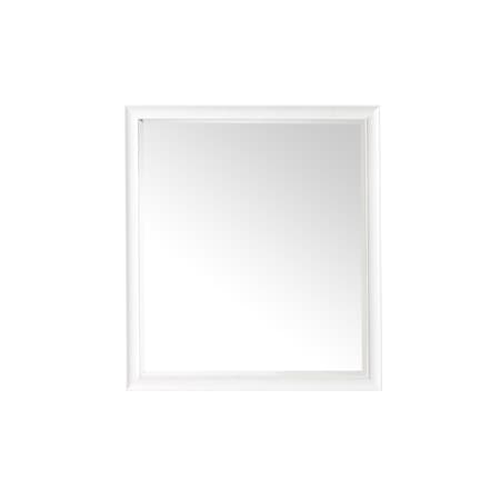 James Martin Vanities Glenbrooke 36in Mirror, Bright White 735-M36-BW